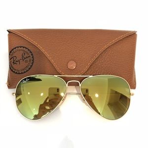 Ray-Ban Aviator Flash Lenses RB3025 in Yellow